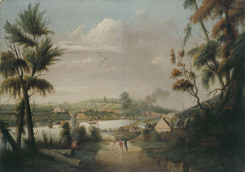 unknow artist direct north general view of Sydney Cove